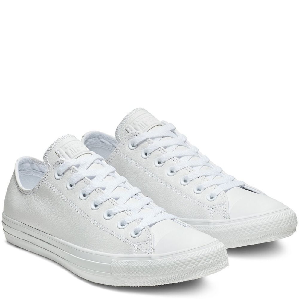 Converse Chuck Taylor White Mono Leather Low Top